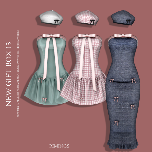 Alpha [RIMINGS] NEW GIFT BOX 13 by simsfinds - The Sims 4 Custom Content