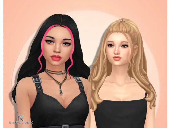 Maxis Match Marina Hair Strands - The Sims 4 Custom Content