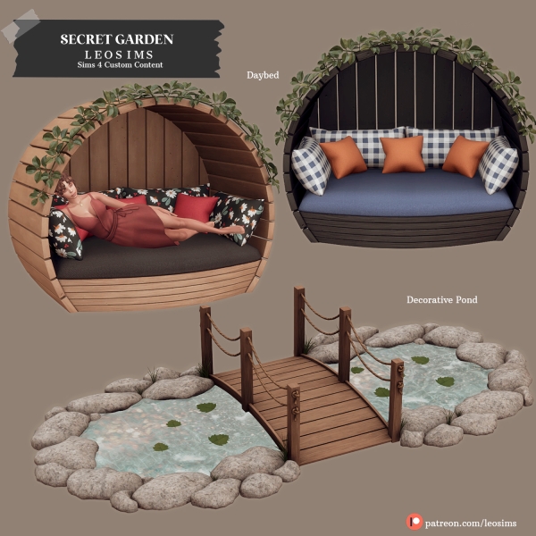 Mix Secret Garden by leosims4cc - The Sims 4 Custom Content