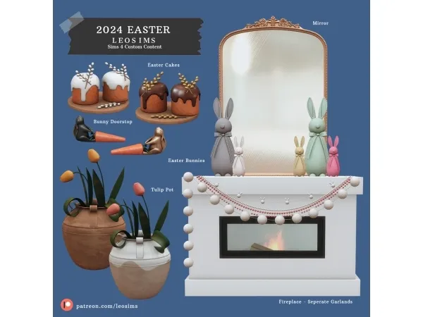 Mix Easter 2024 - The Sims 4 Custom Content