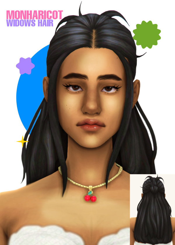 Maxis Match Widows Hair by simsfinds - The Sims 4 Custom Content