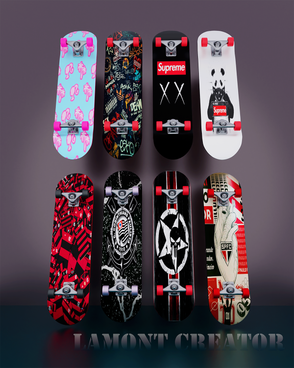 Mix skateboard by lamontcreatorr - The Sims 4 Custom Content
