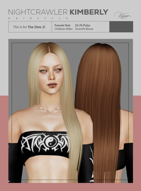 Nightcrawler Kimberly 4t2 Hairstyle by simsfinds - The Sims 2 Custom Content