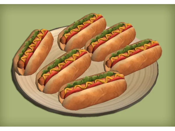 Hotdog Food Default Replacement for - The Sims 2 Custom Content