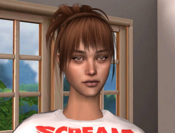 XMSims 076B without headband by simsfinds - The Sims 2 Custom Content