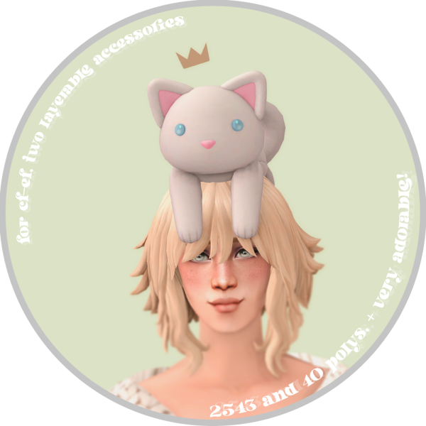 floating fairy cat and crown by simsfinds - The Sims 2 Custom Content