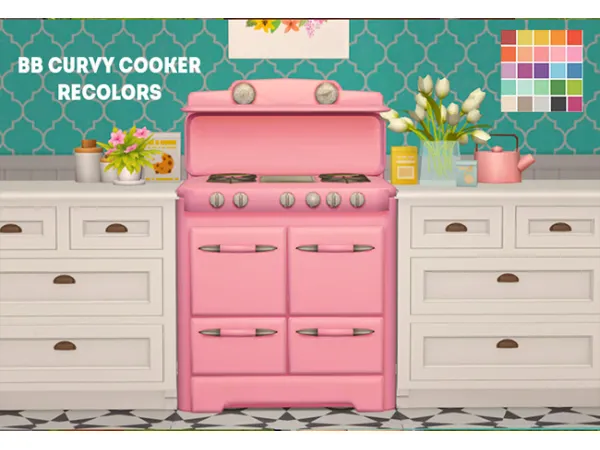 Buggybooz shaker curvy cooker recolors - The Sims 2 Custom Content