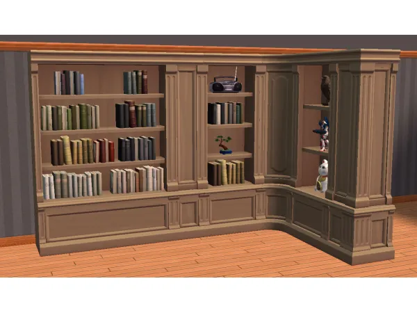 CHATEAU Bookshelf and Books for - The Sims 2 Custom Content
