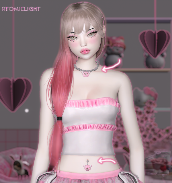 Alpha Cute Bear accessories by simsfinds - The Sims 4 Custom Content