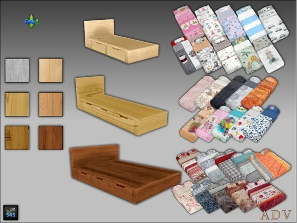 Mix Bed frames and beddings - The Sims 4 Custom Content