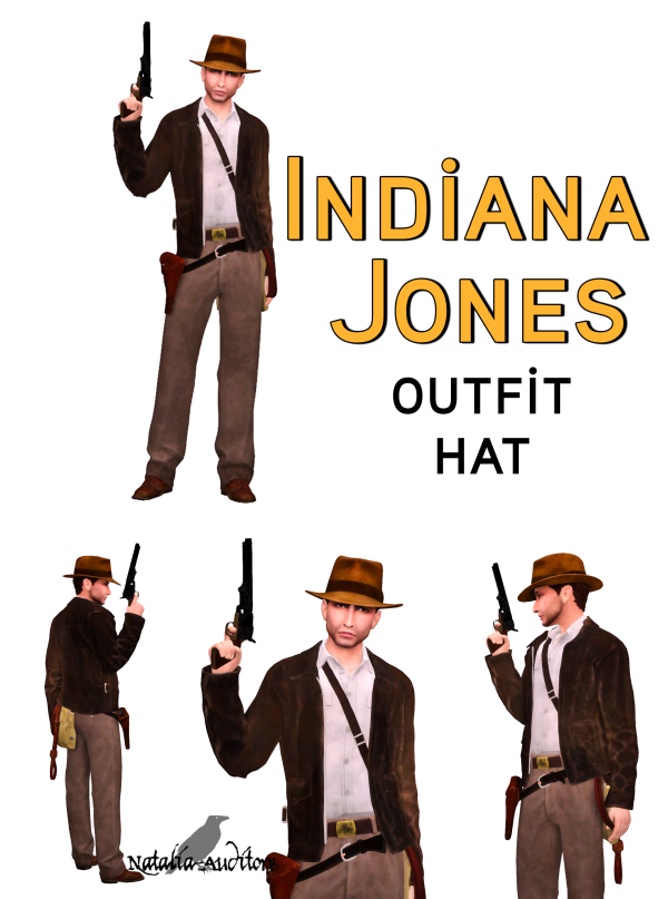 Alpha Indiana Jones by simsfinds - The Sims 4 Custom Content