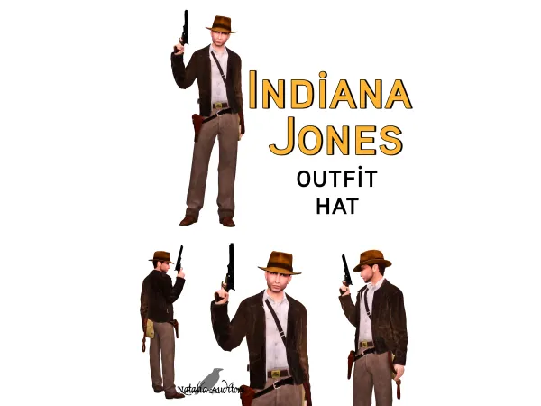 Alpha Indiana Jones by natalia_auditore - The Sims 4 Custom Content