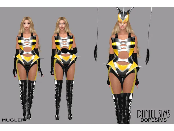 Alpha Beyonce in Mugler - The Sims 4 Custom Content