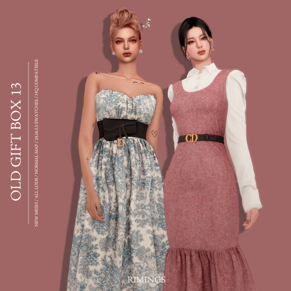 Alpha [RIMINGS] OLD GIFT BOX 13 by simsfinds - The Sims 4 Custom Content