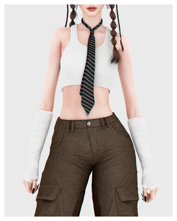 Alpha Effie Tank Top by simsfinds - The Sims 4 Custom Content