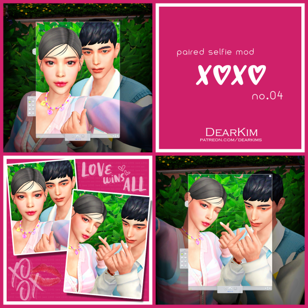 Mix [PairedSelfie] XX 04 by simsfinds - The Sims 4 Custom Content