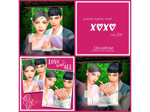 Mix [PairedSelfie] XX 04 by dearkims - The Sims 4 Custom Content