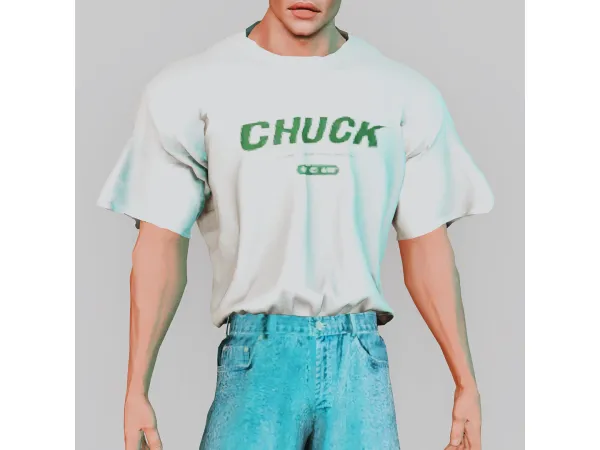 4t3 Gorillax3 Oversized T Shirt IV and Loose Jeans - The Sims 3 Custom Content