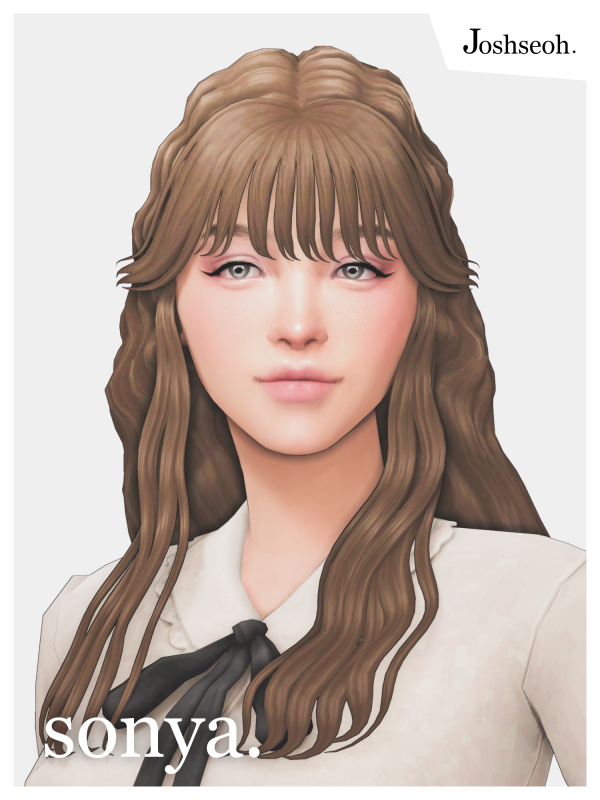 Maxis Match Sonya Hair by simsfinds - The Sims 4 Custom Content