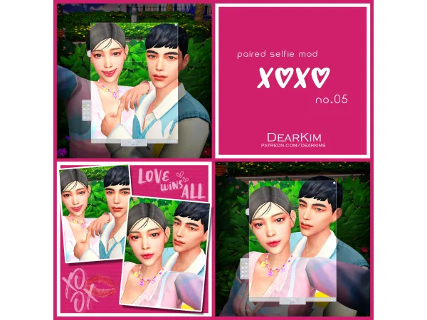 Mix [PairedSelfie] XX 05 by dearkims - The Sims 4 Custom Content