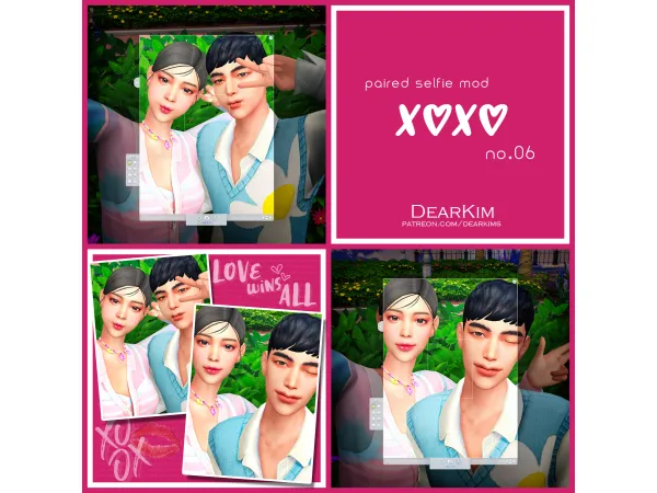 Mix [PairedSelfie] XX 06 by dearkims - The Sims 4 Custom Content