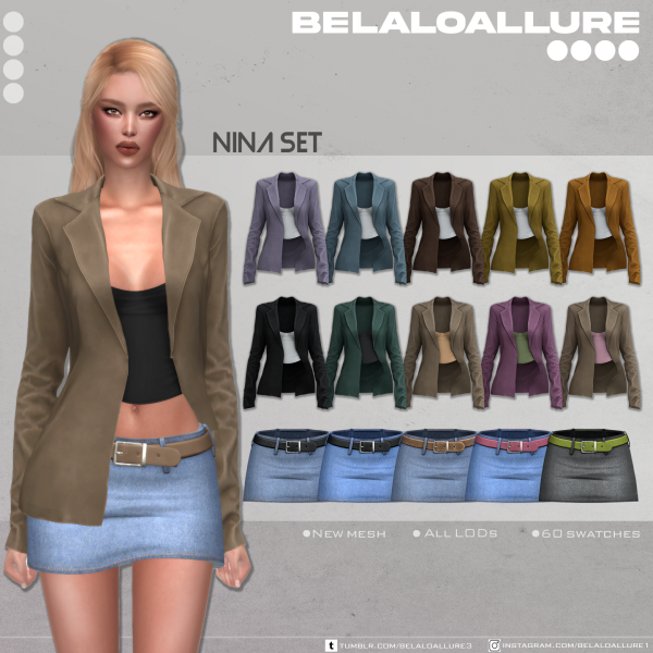Alpha Belaloallure_Casual winter wear collection by simsfinds - The Sims 4 Custom Content