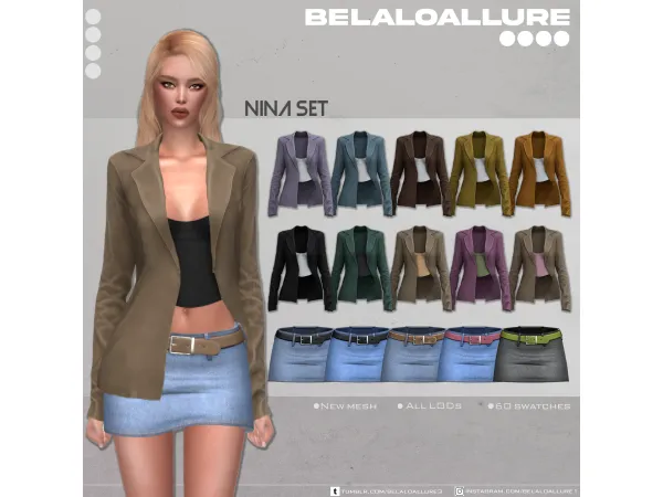 Alpha Belaloallure_Casual winter wear collection - The Sims 4 Custom Content