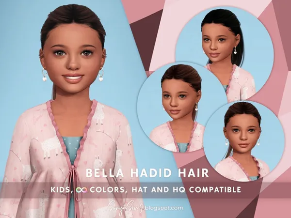 Alpha Bella Hadid 1 Hair NOW FREE by simsfinds - The Sims 4 Custom Content