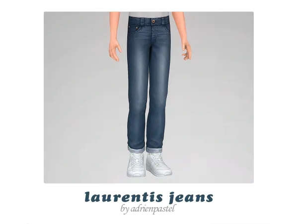 Maxis Match Laurentis Jeans (Kids) by adrienpastel - The Sims 4 Custom Content