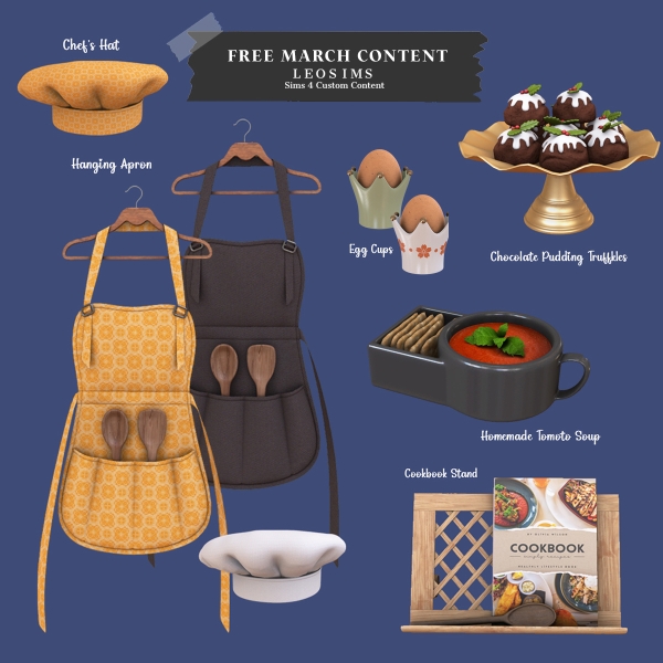 Mix Free March Content by leosims4cc - The Sims 4 Custom Content