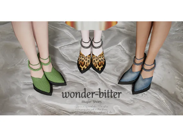 Alpha Mugler Shoes - The Sims 4 Custom Content