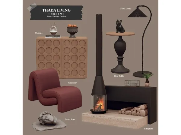 Mix Thada Living - The Sims 4 Custom Content