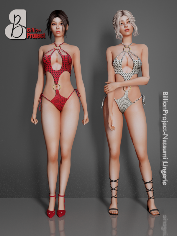 Alpha BillionProject Natsumi Lingerie by simsfinds - The Sims 4 Custom Content