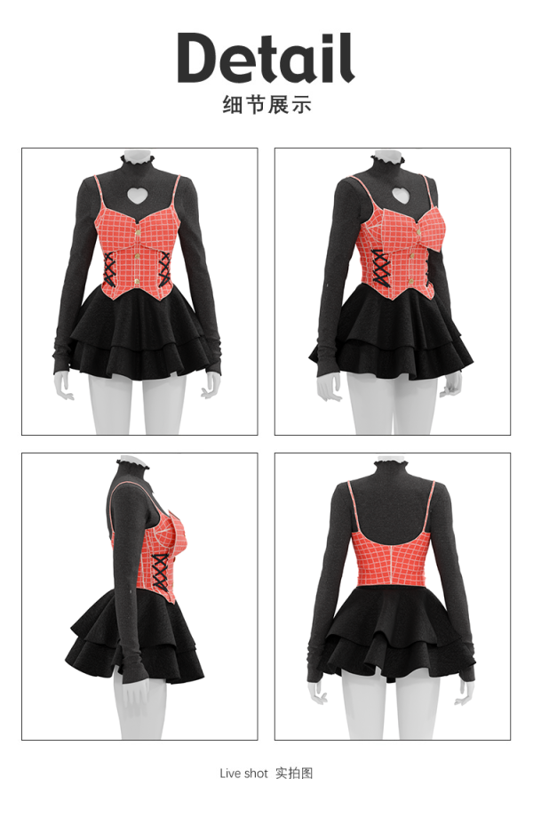Alpha KIKIWSTUDIO Princess style vest set by simsfinds - The Sims 4 Custom Content