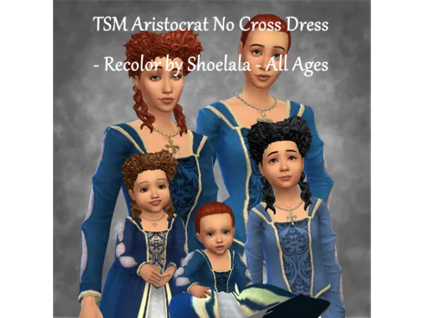 Maxis Match TSM Aristocrat No Cross Dress Recolored by Shoelala - The Sims 4 Custom Content