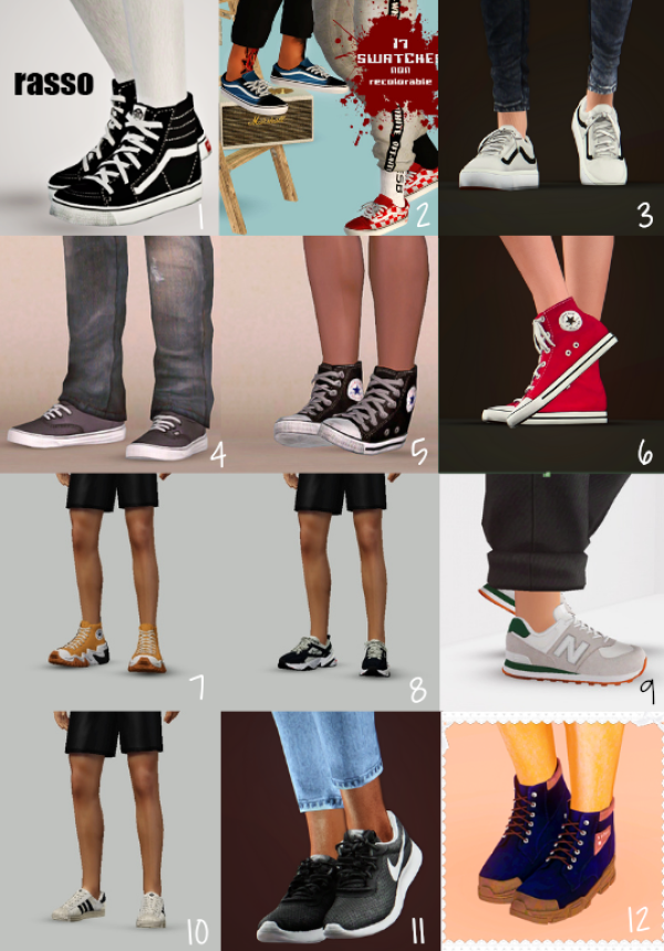 WanderingSims Fave Male Shoes List by simsfinds - The Sims 3 Custom Content