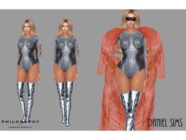 Alpha Beyonce in Philosophy Di Lorenzo Serafini - The Sims 4 Custom Content