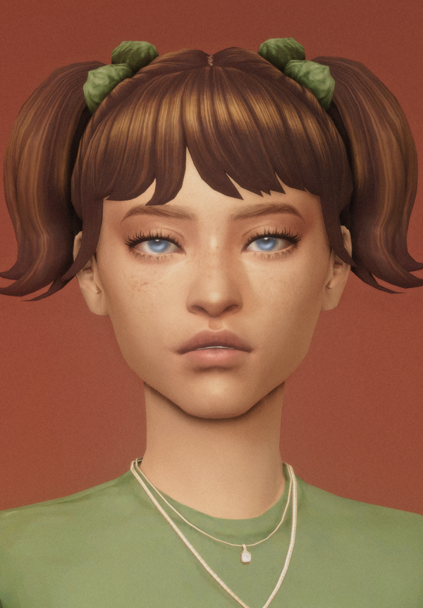 Maxis Match adrienne pigtails by simsfinds - The Sims 4 Custom Content