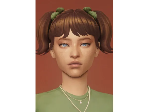 Maxis Match adrienne pigtails by dogsill - The Sims 4 Custom Content