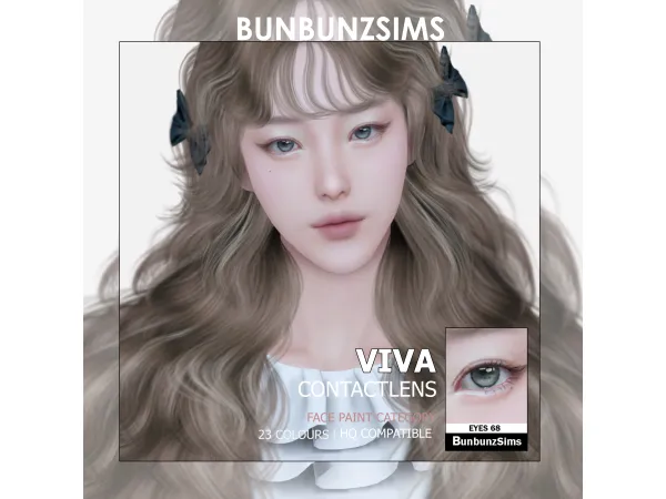 Alpha Viva eyes 23 colours by bunbunzsims - The Sims 4 Custom Content