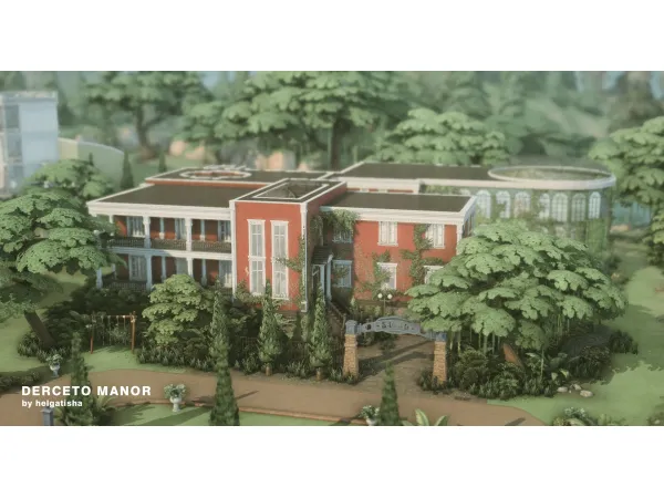 Maxis Match DERCETO MANOR by helgatisha - The Sims 4 Custom Content