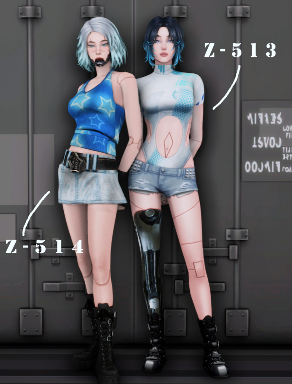 Mix Sim Dump Androids by simsfinds - The Sims 4 Custom Content