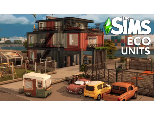 Maxis Match ECO APARTMENT UNITS by bojanasims - The Sims 4 Custom Content