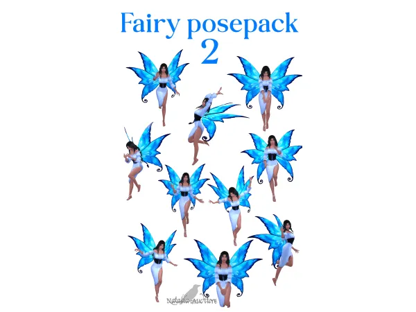Mix Fairy posepack 2 by natalia_auditore - The Sims 4 Custom Content