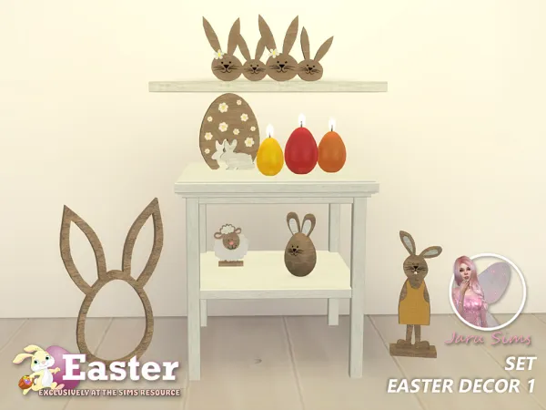 Mix Set Easter Decor 1 - The Sims 4 Custom Content