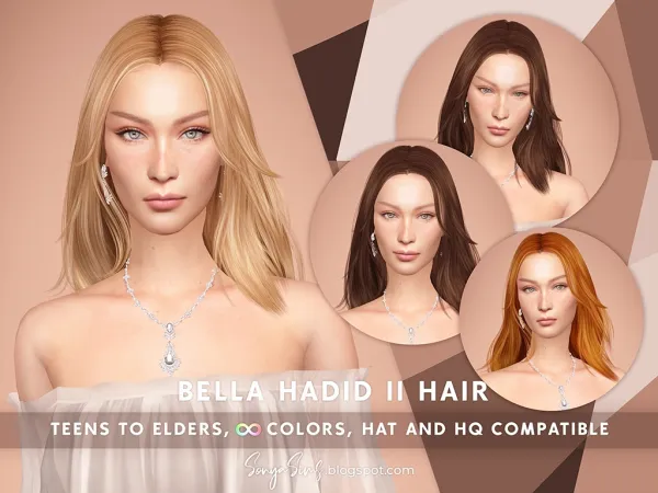 Alpha Bella Hadid II NOW FREE by sonyasims - The Sims 4 Custom Content