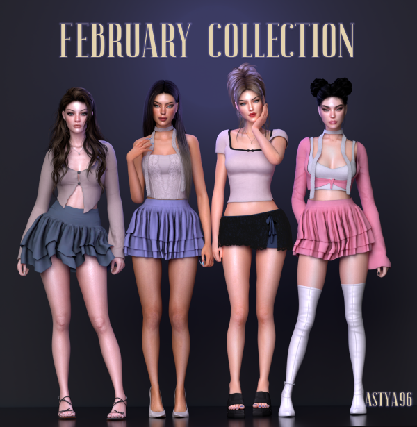 Alpha February Collection 2024 by simsfinds - The Sims 4 Custom Content