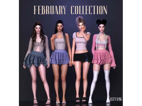 Alpha February Collection 2024 by astya96 - The Sims 4 Custom Content
