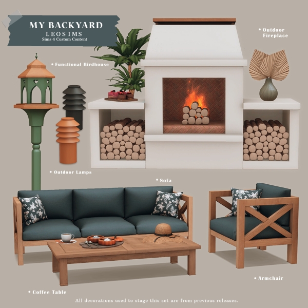 Mix My Backyard by leosims4cc - The Sims 4 Custom Content