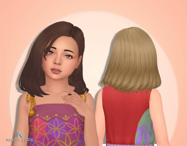 Maxis Match Luana Hairstyle for Girls by simsfinds - The Sims 4 Custom Content